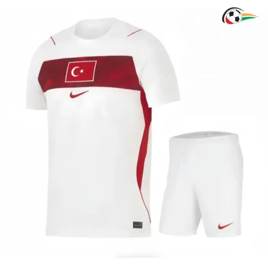Camisa Reserva Infantil Turquía Copa do Mundo 2026 Branco