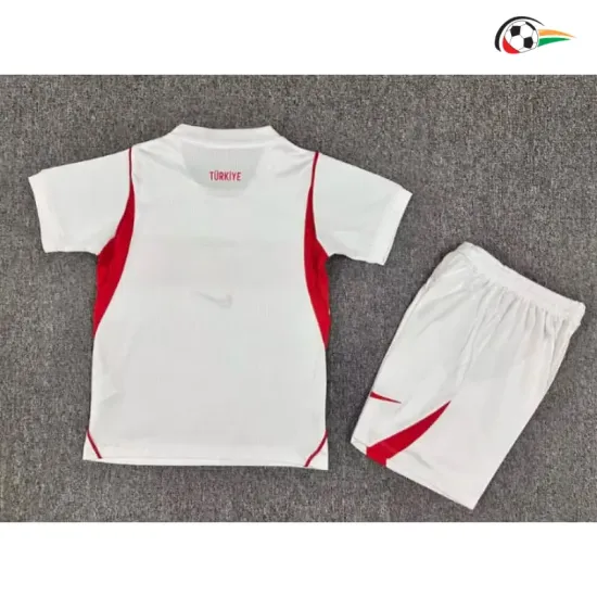 Camisa Reserva Infantil Turquía Copa do Mundo 2026 Branco