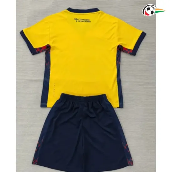 Camisa Titular Infantil Ecuador Copa do Mundo 2026 Amarelo