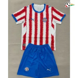Camisa Titular Infantil Paraguay Copa do Mundo 2026 Vermelho/Branco