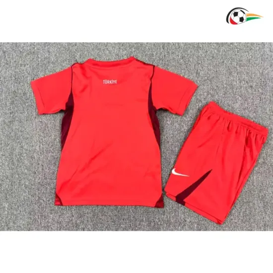 Camisa Titular Infantil Turquía Copa do Mundo 2026 Vermelho