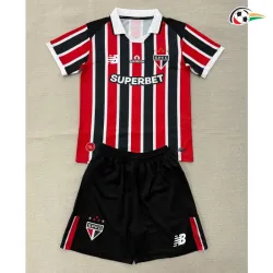 Camisa Reserva Infantil São Paulo 2026/2027 Vermelho/Preto
