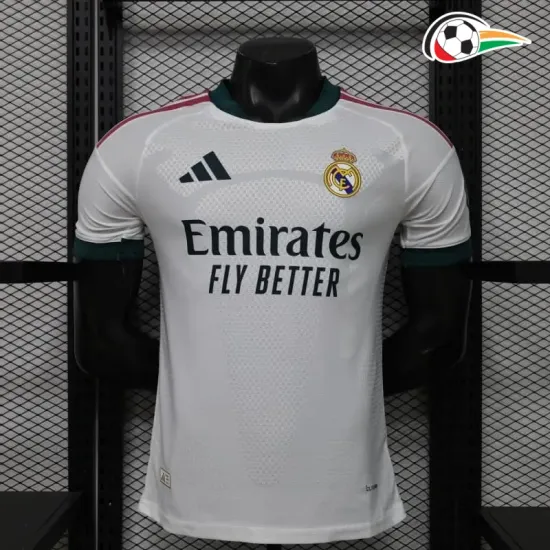 Camisa Titular Versão Jogador Real Madrid 2026/2027 Branco com Patch HP