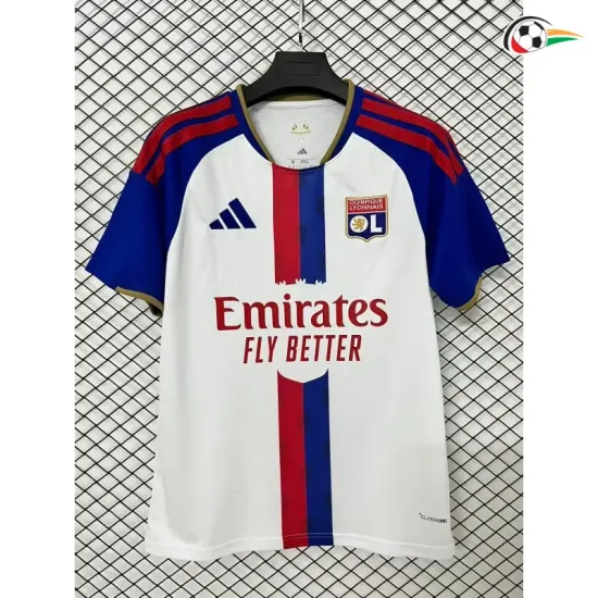 Camisa Titular Olympique De Lyon 2026/2027 Branco/Azul