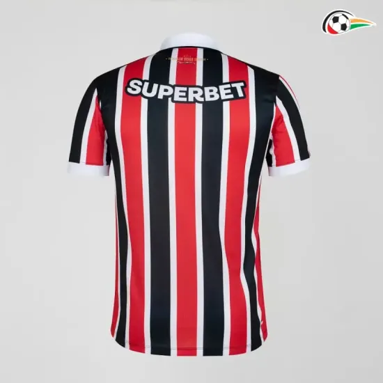 Camisa Reserva São Paulo 2026/2027 Vermelho/Preto