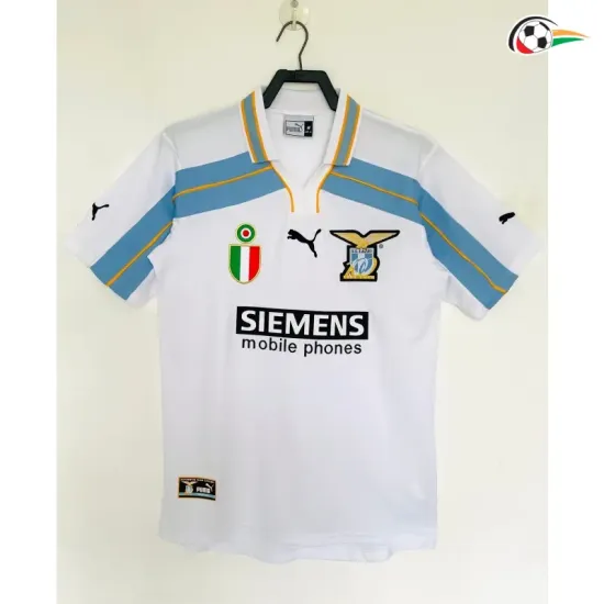 Camisa Retrô Reserva Lazio 2000/2001 Branco/Azul