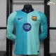 Camisa Versão Jogador Barcelona 2026/2027 Azul Manga Longa