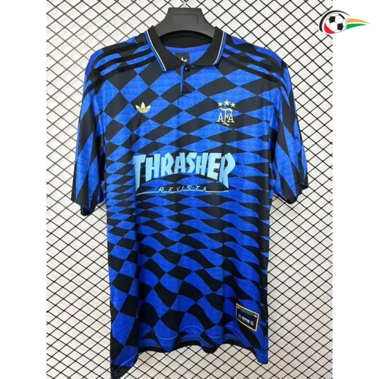 Camisa Argentina x Thrasher 2026 Edição Especial Azul