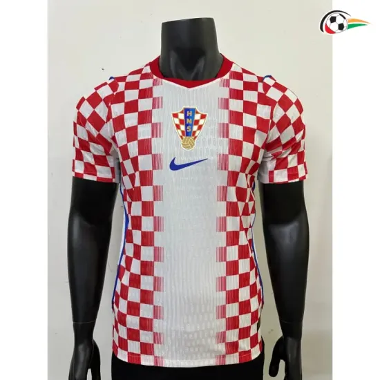 Camisa Titular Versão Jogador Croacia Copa do Mundo 2026 Vermelho/Branco