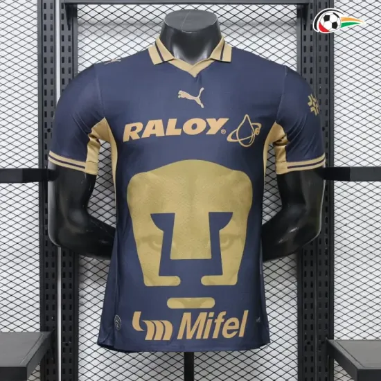 Camisa Reserva Versão Jogador Pumas UNAM 2026/2027 Azul Marinho