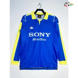 Camisa Retrô Reserva Juventus 1997/1998 Azul Manga Longa