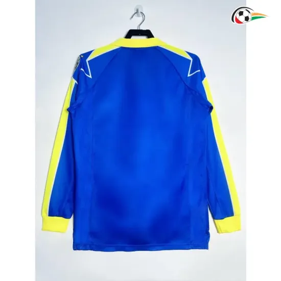 Camisa Retrô Reserva Juventus 1997/1998 Azul Manga Longa
