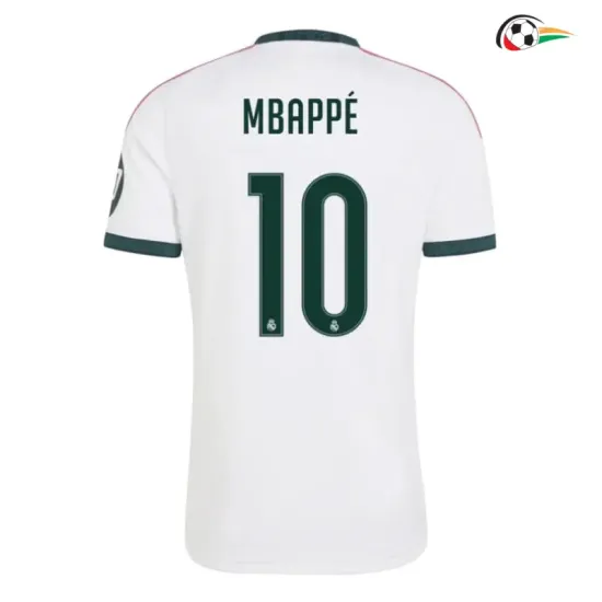 Camisa Titular MBAPPÉ 10 Real Madrid 2026/2027 Branco com Patch HP