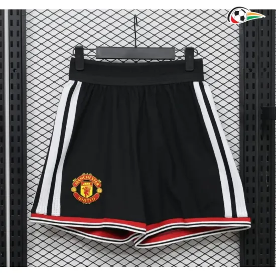 Shorts de Futebol Titular Versão Jogador Manchester United 2026/2027 Preto