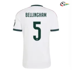 Camisa Titular BELLINGHAM 5 Real Madrid 2026/2027 Branco com Patch HP