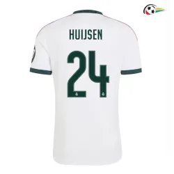 Camisa Titular HUIJSEN 24 Real Madrid 2026/2027 Branco com Patch HP