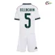 Camisa Titular Infantil BELLINGHAM 5 Real Madrid 2026/2027 Branco com Patch HP