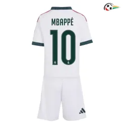 Camisa Titular Infantil MBAPPÉ 10 Real Madrid 2026/2027 Branco com Patch HP