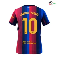 Camisa Titular Lamine Yamal 10 Barcelona 2026/2027 Vermelho/Azul La Liga