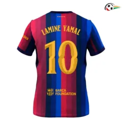 Camisa Titular Lamine Yamal 10 Barcelona 2026/2027 Vermelho/Azul UCL