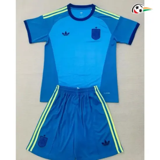 Camisa de Goleiro Infantil España Copa do Mundo 2026 Azul