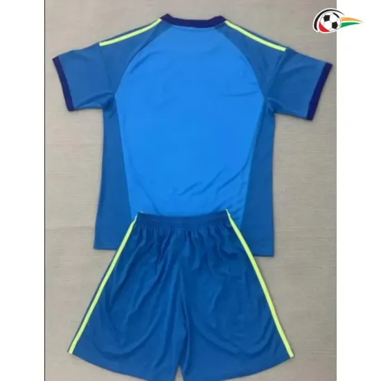 Camisa de Goleiro Infantil España Copa do Mundo 2026 Azul