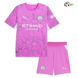 Camisa de Goleiro Infantil Manchester City 2026/2027 Rosa