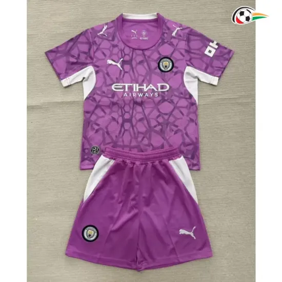 Camisa de Goleiro Infantil Manchester City 2026/2027 Rosa