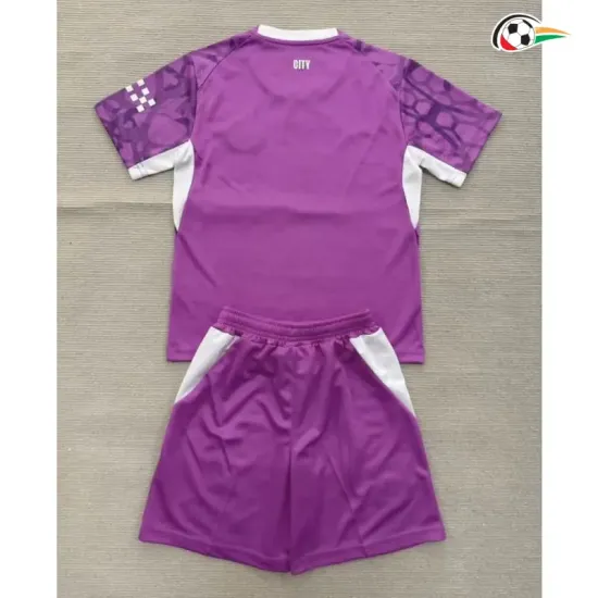 Camisa de Goleiro Infantil Manchester City 2026/2027 Rosa