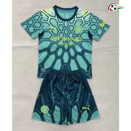 Camisa de Goleiro Infantil Manchester City 2026/2027 Verde