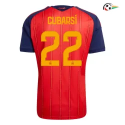 Camisa Titular Cubarsí 22 España Copa do Mundo 2026 Vermelho/Azul