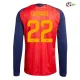 Camisa Titular Cubarsí 22 España Copa do Mundo 2026 Vermelho/Azul Manga Longa