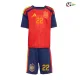 Camisa Titular Infantil Cubarsí 22 España Copa do Mundo 2026 Vermelho/Azul
