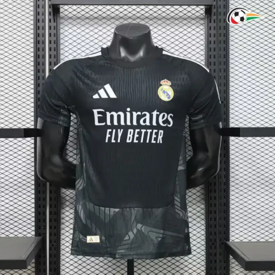 Camisa de Goleiro Titular Versão Jogador Real Madrid 2026/2027 Preto
