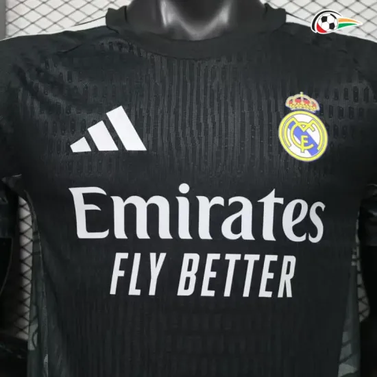 Camisa de Goleiro Titular Versão Jogador Real Madrid 2026/2027 Preto