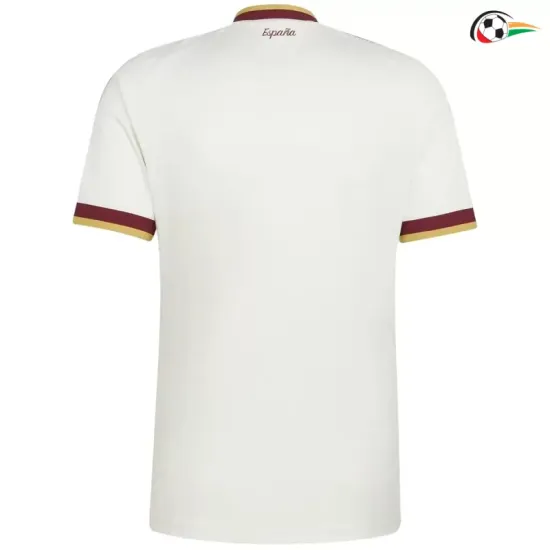 Camisa Reserva España Copa do Mundo 2026 Branco/Vermelho com Duas Estrelas e FIFA2026