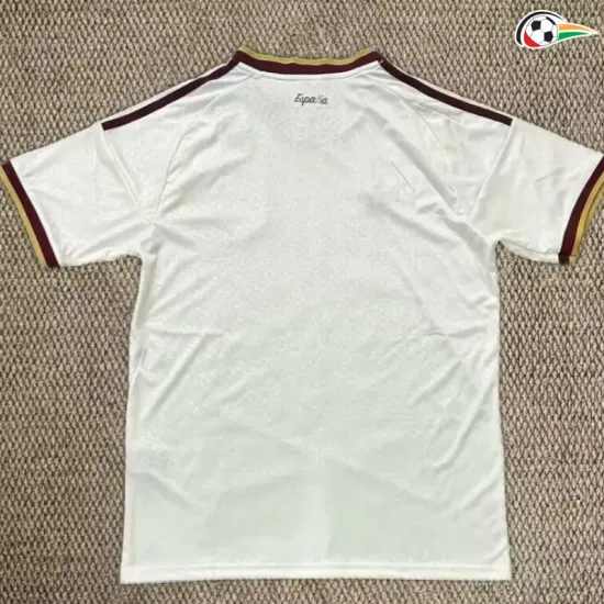 Camisa Reserva España Copa do Mundo 2026 Branco/Vermelho com Duas Estrelas e FIFA2026