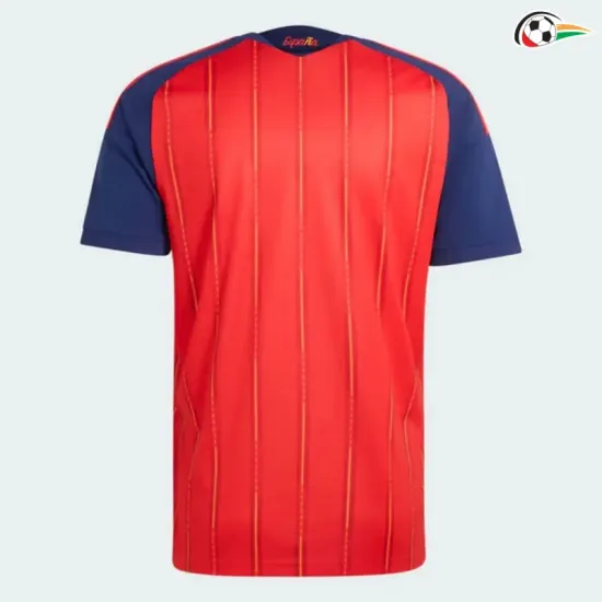 Camisa Titular España Copa do Mundo 2026 Vermelho/Azul com Duas Estrelas e FIFA2026