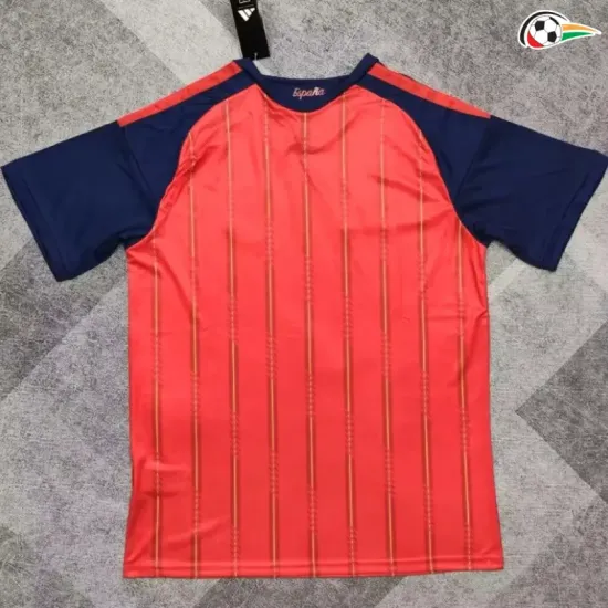 Camisa Titular España Copa do Mundo 2026 Vermelho/Azul com Duas Estrelas e FIFA2026