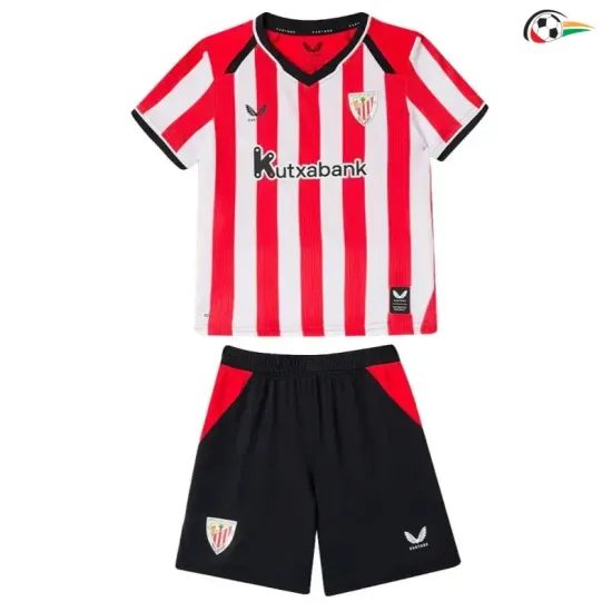 Camisa Titular Infantil Athletic de Bilbao 2026/2027 Vermelho/Branco