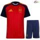 Camisa Titular Infantil España Copa do Mundo 2026 Vermelho/Azul com Duas Estrelas e FIFA2026