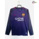 Camisa Retrô Reserva Barcelona 2016/2017 Azul Marinho Manga Longa
