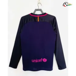 Camisa Retrô Reserva Barcelona 2016/2017 Azul Marinho Manga Longa