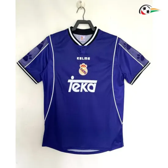 Camisa Retrô Reserva Real Madrid 1997/1998 Azul