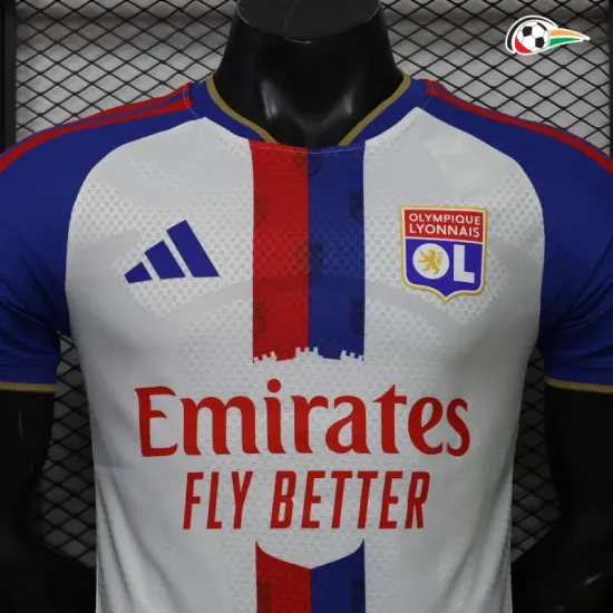 Camisa Titular Versão Jogador Olympique De Lyon 2026/2027 Branco/Azul