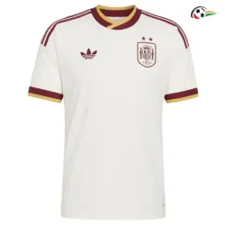 Camisa Reserva España Copa do Mundo 2026 Branco Duas Estrelas