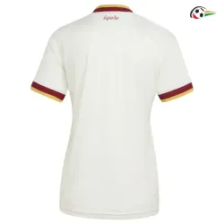 Camisa Reserva Versão Feminina España Copa do Mundo 2026 Branco Duas Estrelas