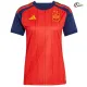 Camisa Titular Versão Feminina España Copa do Mundo 2026 Vermelho/Azul Duas Estrelas