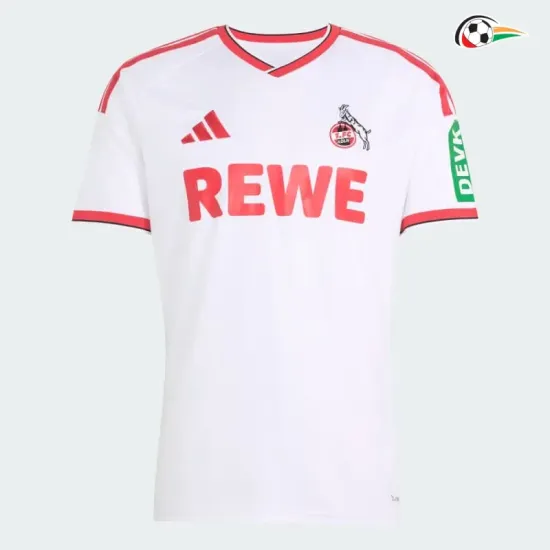 Camisa Titular FC Köln 2026/2027 Branco/Vermelho