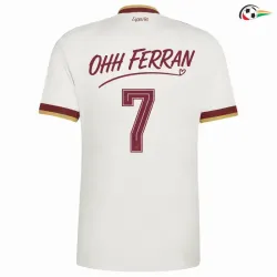 Camisa Reserva España Copa do Mundo 2026 Edição OHH FERRAN 7 Branco Duas Estrelas